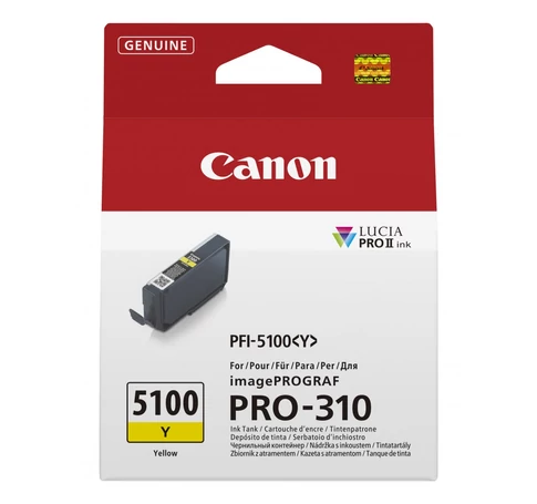 Canon PFI-5100 Y tintapatron 1 db Eredeti Sárga
