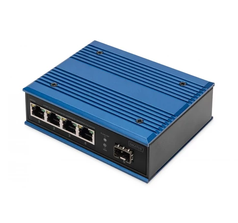 Digitus DN-651135 hálózati kapcsoló Beállítást nem igénylő (unmanaged) Gigabit Ethernet (10/100/1000) Fekete, Kék