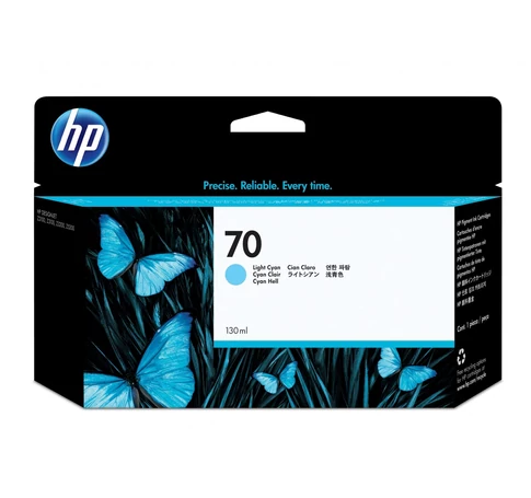HP 70 130-ml Light Cyan Ink Cartridge