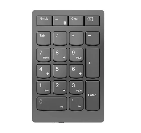 Lenovo 4Y41C33791 numerikus billentyűzet Univerzális Vezeték nélküli RF Szürke