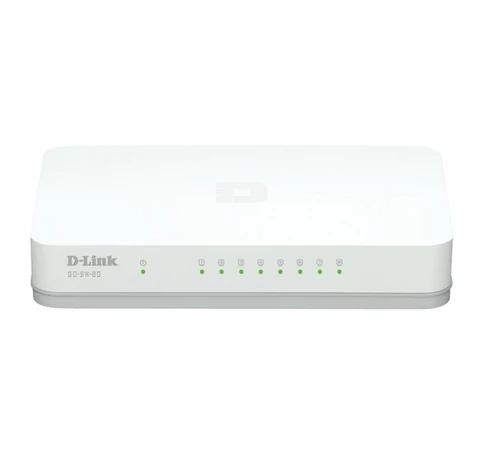 D-Link GO-SW-8G/E hálózati kapcsoló Beállítást nem igénylő (unmanaged) Gigabit Ethernet (10/100/1000) Fehér