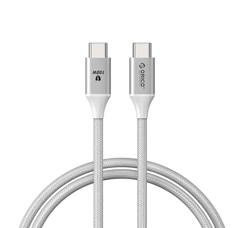Orico 100W USB-C USB-C töltőkábel (fehér)