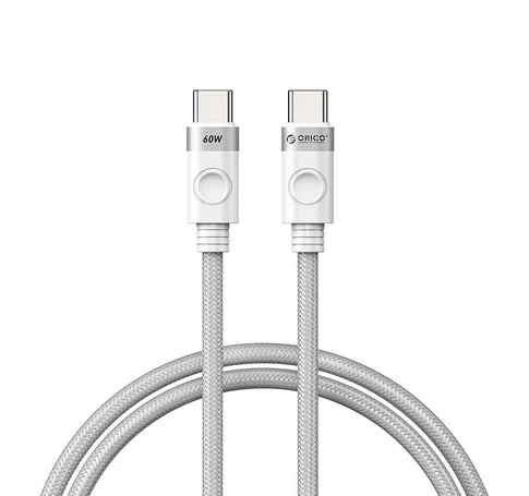 Orico 60W USB-C USB-C töltőkábel (fehér)