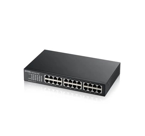 Zyxel GS1100-24E Beállítást nem igénylő (unmanaged) Gigabit Ethernet (10/100/1000) Fekete