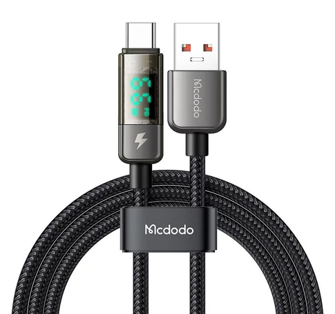 Mcdodo CA-3630 USB-A to USB-C cable, auto power off, PD 100W, 1.2m (black)
