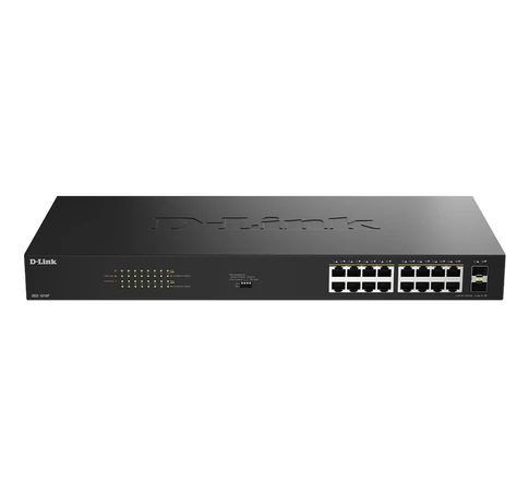 D-Link DGS-1018P Beállítást nem igénylő (unmanaged) Gigabit Ethernet (10/100/1000) Ethernet-áramellátás (PoE) támogatása Fekete