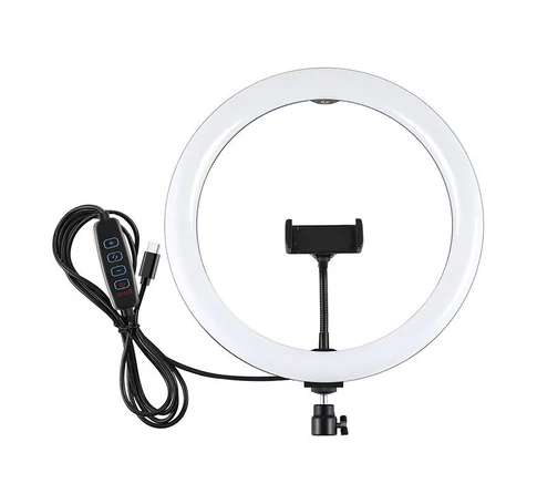 Gyűrűs lámpa telefontartóval PULUZ