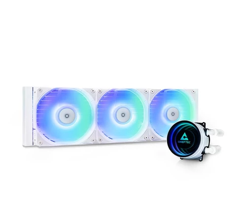 Chieftec CLC-360-RGB-W computer cooling system Computer case All-in-one liquid cooler 12 cm White