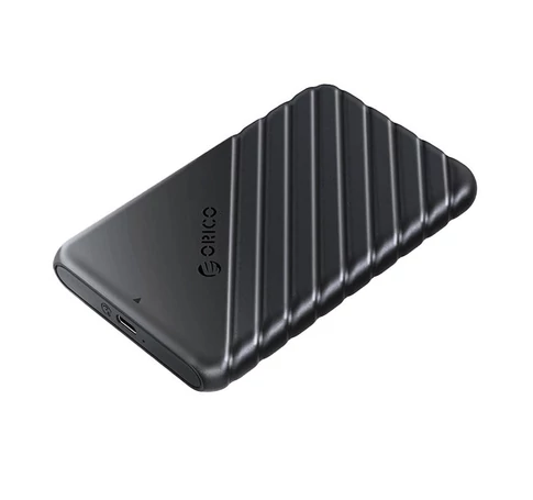 Orico HDD 2,5"-os ház USB-C 3.1 Gen1 6Gbps Fekete