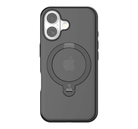Torras Ostand Spin Case for iPhone 16 (Black)