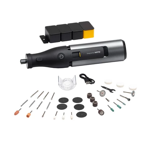Precíziós multifunkciós csiszológép 12V készlet 36 el. HOTO QWLDM002 35000RPM