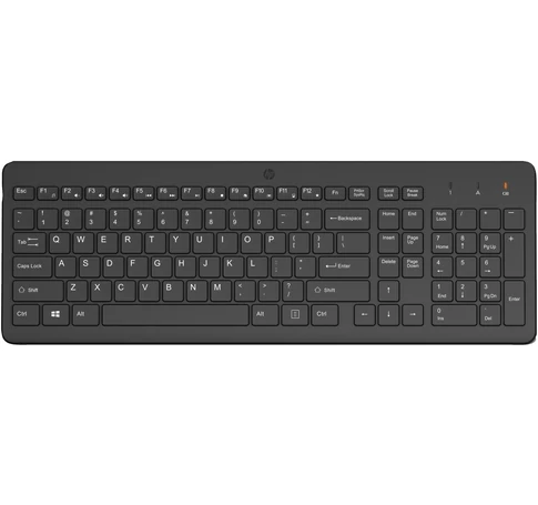 HP vezeték nélküli billentyűzet 225 - USB vevő - fekete QWERTY (805T1AA#ABB)