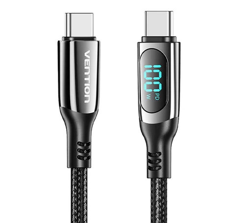 Vention TAYBAV USB 2.0 C-C 100 W 5A 1.2M USB kábel (fekete)
