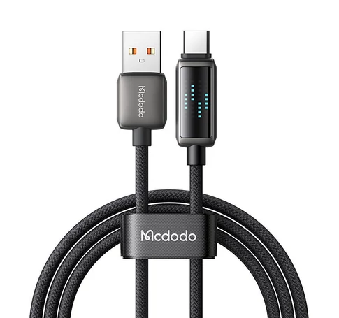 Mcdodo CA-2350 USB-A USB-C kábel, 6A, LED kijelző, 1,2m