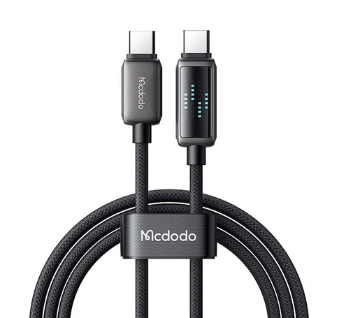 Mcdodo CA-4250 USB-C-USB-C kábel, 100W, LED kijelző, 1,2m