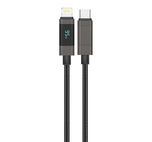Foneng XS05 PD 27W USB-C-Lightning kábel, 1.2m (fekete)