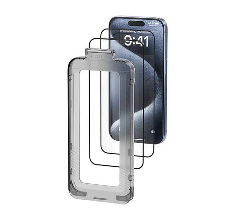 Vention KUKTCA-10 edzett üveg iPhone 15-ös készülékhez + applikátor
