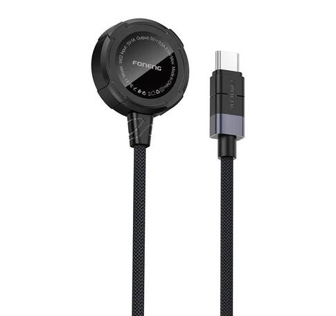 Foneng W02 vezeték nélküli töltő Apple Watch-hoz, 2.5W, 1m (fekete)