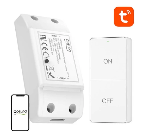 Gosund SW20 10A WiFi-s intelligens kapcsoló + távirányító, Tuya