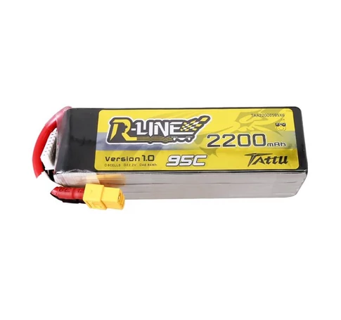 Lipo Tattu R-Line 22.2V 2200mAh 6S 95C akkumulátor XT60 csatlakozóval
