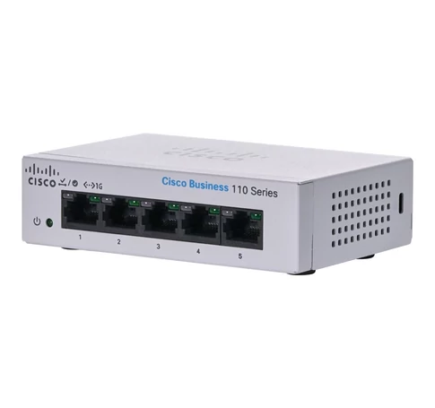 Cisco CBS110-5T-D-EU Unmanaged 5-port GE, Desktop, Ext PS