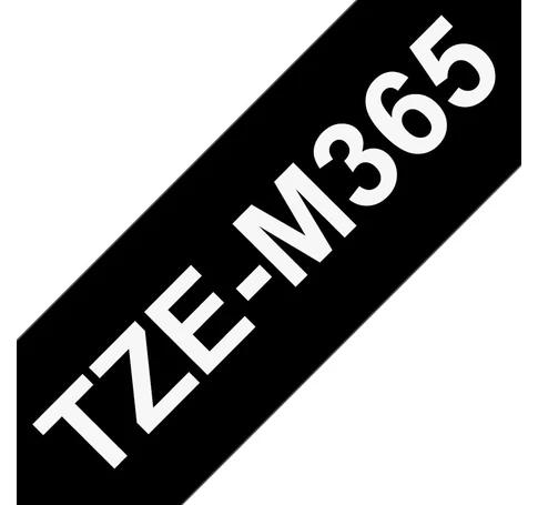 Brother TZE-M365 címkéző szalag Fekete alapon fehér