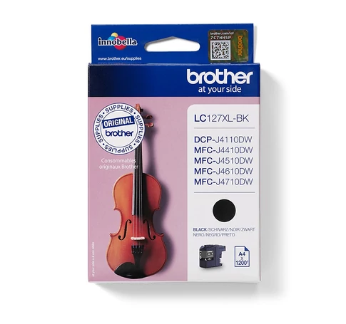 Brother LC127XLBK tintapatron 1 db Eredeti Extra (szuper) kapacitású Fekete