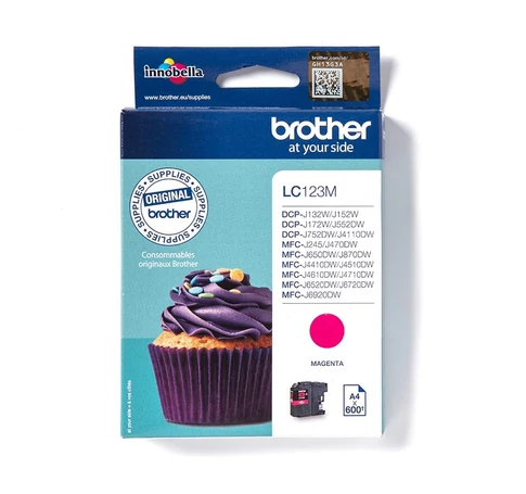 Brother LC-123M tintapatron 1 dB Eredeti Nagy (XL) kapacitású Magenta