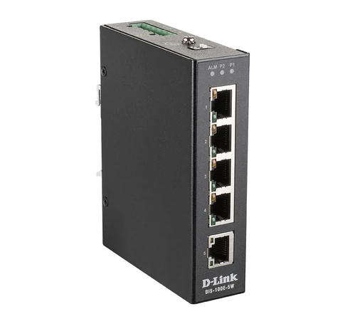 D-Link DIS-100E-5W hálózati kapcsoló Beállítást nem igénylő (unmanaged) L2 Fast Ethernet (10/100) Fekete