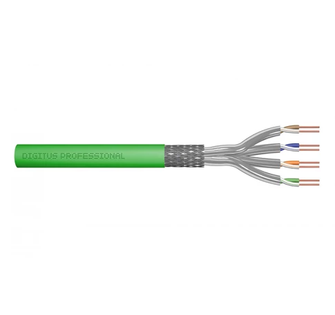 Digitus DK-1843-VH-1 hálózati kábel Zöld 100 M Cat8.2 S/FTP (S-STP)