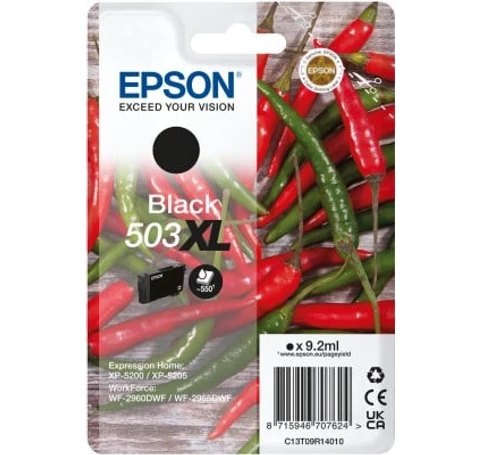 Epson 503XL tintapatron 1 db Eredeti Nagy (XL) kapacitású Fekete