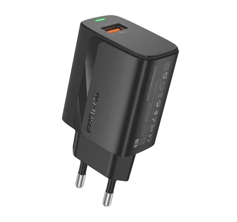 Foneng EU64 USB-A töltő fekete