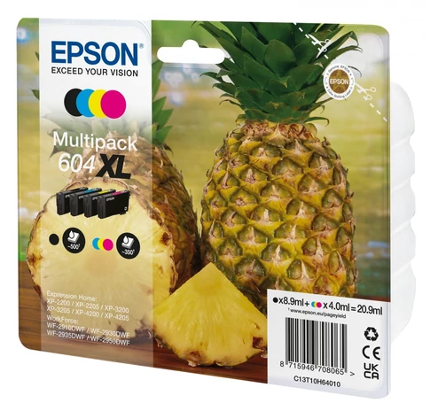 Epson 604XL tintapatron 4 db Eredeti Nagy (XL) kapacitású Fekete, Cián, Magenta, Sárga