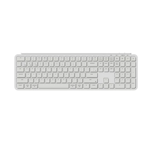Ultra Slim Keychron B6 Pro 2.4G vezeték nélküli billentyűzet (fehér) [B6P-K8].