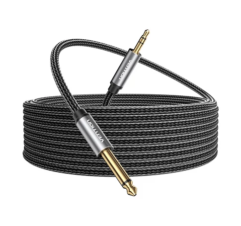 Audiokábel mini jack 3,5 mm-es férfi jack 6,35 mm-es férfi Vention BCYHF 1m