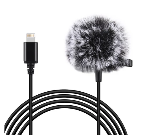 Jack Puluz nyakkendő mikrofon klippel PU426 1,5m 3,5mm Lightning