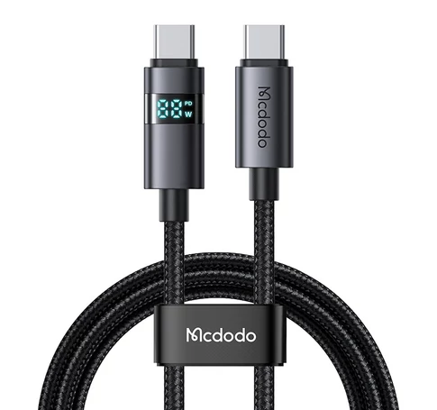 Mcdodo CA-5610 USB-C-USB-C kábel, 100W, LED kijelző, 1,2m