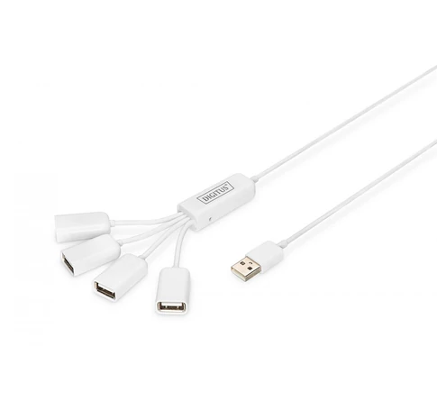 Digitus DA-70216 hálózati csatlakozó 480 Mbit/s Fehér