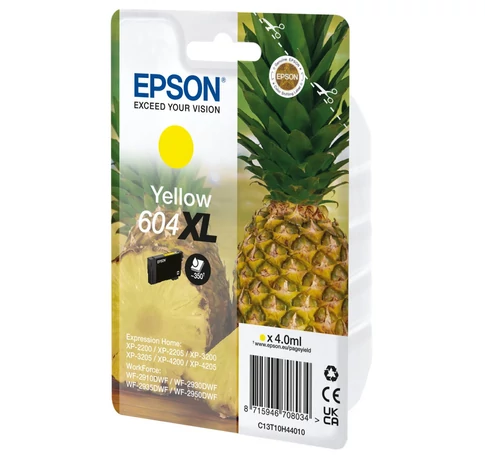 Epson 604XL tintapatron 1 db Eredeti Sárga