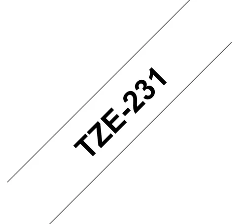 Brother TZe231 címkéző szalag Fehéren fekete TZe