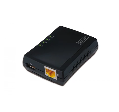 Digitus DN-13020 nyomtatószerver Ethernet LAN Fekete