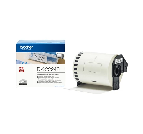 Brother DK-22246 címkéző szalag Fehéren fekete