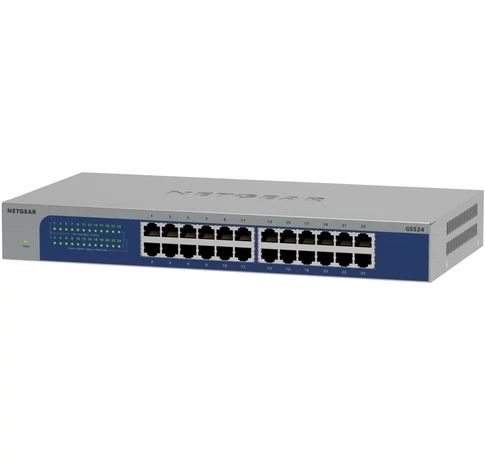 NETGEAR GS524-300EUS hálózati kapcsoló Beállítást nem igénylő (unmanaged) Gigabit Ethernet (10/100/1000) Szürke