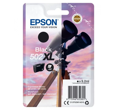 Epson 502XL tintapatron 1 dB Eredeti Nagy (XL) kapacitású Fekete