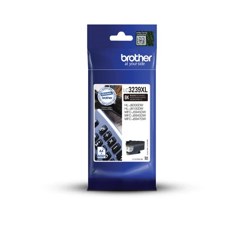 Brother LC-3239XLBK tintapatron 1 db Eredeti Nagy (XL) kapacitású Fekete