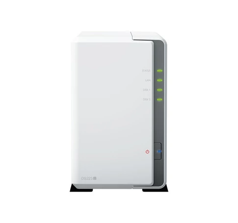 Synology DiskStation DS223J tárolószerver NAS Asztali Ethernet/LAN csatlakozás Fehér RTD1619B