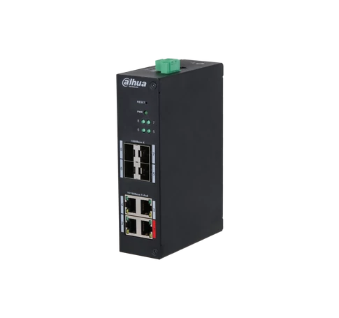 Dahua HS4408-4ET-96 8-portos keményített menedzselt switch 4 PoE porttal