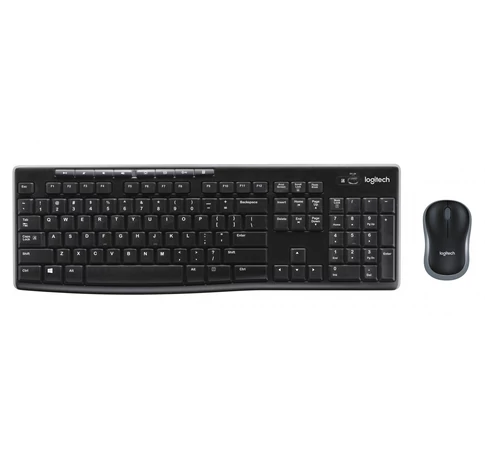 Logitech 920-004511 billentyűzet Egér mellékelve Otthoni Vezeték nélküli RF QWERTZ Német Fekete
