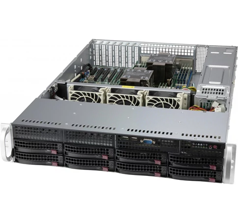 Supermicro CSE-825BTQC-R1K23LPB számítógép ház Rack Fekete 1200 W