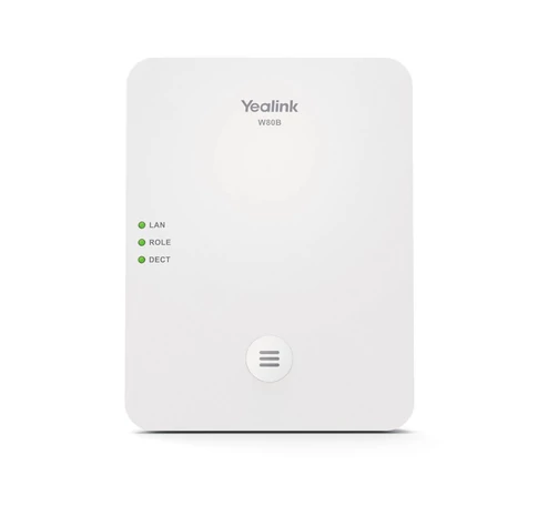 Yealink W80B Vezeték nélküli DECT Bázisállomás 300m Hatótávolsággal és Többprotokollos Támogatással